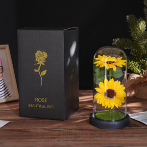 <span class=keywords><strong>Regalo</strong></span> para el Día de la Madre 2026, <span class=keywords><strong>Dos</strong></span> Adornos de Girasol, Artesanía en Cúpula de Cristal Luminosa, <span class=keywords><strong>Regalo</strong></span> Creativo para el Día de San Valentín, Hecho a Mano por el Fabricante - Product Image 6
