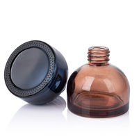 Bouteille diffuseur à roseaux en verre rond de 100 ml pour aromathérapie avec boîte cadeau, style roll-on vide, vente en gros