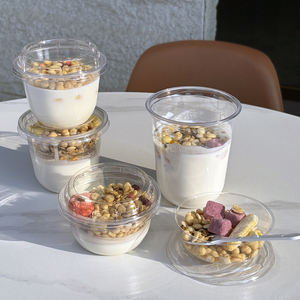 Gobelet en plastique PET jetable en forme <span class=keywords><strong>de</strong></span> U avec logo personnalisé, fabriqué en Chine, pour yaourt, bubble tea, smoothie - Product Image 2