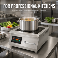 Cuisinière à induction commerciale 10 kW, 380 V, pour soupière, idéale pour hôtels, cantines et cuisines centralisées