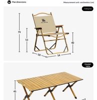 Ensemble de table et de chaises de camping en alliage d'aluminium personnalisé, meubles de pique-nique pliables portables pour l'extérieur