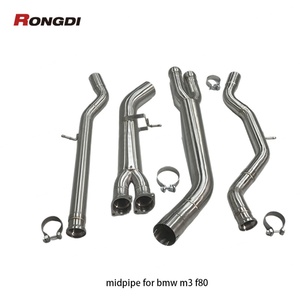 Envío Rápido, Tubo Intermedio Individual Rongdi de Acero Inoxidable 304 de 1.5 mm y 3.5 Pulgadas para F80 M3 F82 M4 S55 3.0T 2014-2019 Performance - Product Image 1