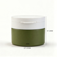 Precio de Fabricante, Envase de Plástico PP de 50 ml (1.69 oz) para Discos Exfoliantes con Pinzas, Contenedor de Viaje para Discos de Tónico Coreano CHA202A1