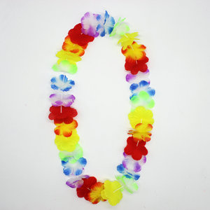 Hawaiian Flower Garland Colorful Necklaces <strong>Summer</strong> Beach Vacation Party Supplies <strong>Decoration</strong> - Product Image 3
