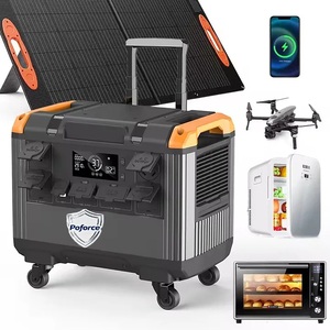 สถานีพลังงานแสงอาทิตย์แบบพกพา Poforce 3000W พร้อมแบตเตอรี่สำหรับชาร์จรถยนต์ ตัวควบคุม MPPT คลื่นไซน์บริสุทธิ์ T30&UC400*2 กำลังไฟสูง 3000W - Product Image 5