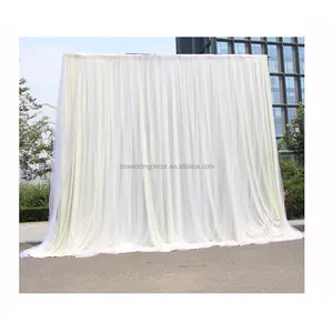 Cortina para backdrop e drape, barata, casamento, branca, para decoração de casamento