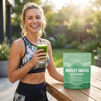 AegleWell Geconcentreerd Gerstegras Sap Poeder 250g Veganistisch Glutenvrij Non-GMO Rijk aan Chlorofyl Vitaminen Plantaardig Groen Superfood