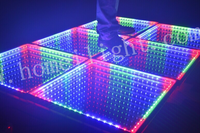 Sans fil magnétique DJ Disco Nightclub LED Lighting Eevnts Uplight RGB coloré effet de scène 3D Mirror Abyss Dance Floor