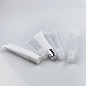 หลอดลิปกลอสพลาสติกขนาด 8 มล. 10 มล. 15 มล. บรรจุภัณฑ์เครื่องสำอางแบบนิ่ม หลอดนิ่มขนาดเล็กสำหรับบาล์ม แบรนด์ส่วนตัว - Product Image 2