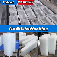 Machine commerciale de fabrication de blocs de glace, machine industrielle électrique de production de blocs de glace, machine à briques de glace, prix