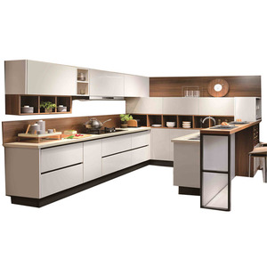 Yeni stiller tasarımlar Modern bluz kaliteli özel lake <span class=keywords><strong>PVC</strong></span> Modern tarzı mutfak dolabı - Product Image 1