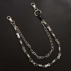 Chaîne de taille à double couche en alliage de zinc, style hip-hop, pour hommes et femmes, usage quotidien - Product Image 3