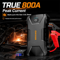 Démarreur de voiture portable 12V haute performance 800A de crête 7200mAh, kit d'alimentation d'urgence automobile