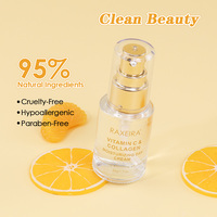 Sérum au collagène de marque privée pour le visage sérum au collagène et à la vitamine C blanchissant et hydratant revitalisant pour le visage anti-âge