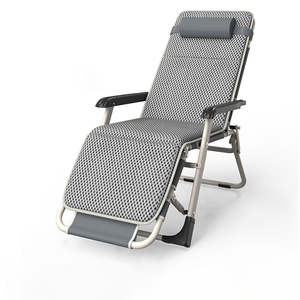 كرسي استرخاء فاخر Cadeira De Descanso Sedie <span class=keywords><strong>a</strong></span> Sdraio بوزن 7 كجم، سرير قابل للطي للاستراحة، كرسي استرخاء خارجي قابل للطي للحديقة والشاطئ - Product Image 3