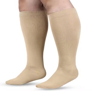 Chaussettes de compression grande <span class=keywords><strong>taille</strong></span> <span class=keywords><strong>pour</strong></span> femmes et hommes, hauteur cuisse, <span class=keywords><strong>pour</strong></span> petites varices, caillots sanguins, arthrite - Product Image 5