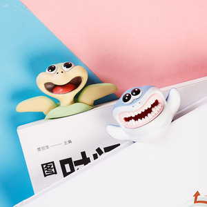 Novidade 3D PVC <span class=keywords><strong>Animal</strong></span> Forma Marcadores, Engraçado Livro Mark Presente para Crianças Estudantes Marcadores Plásticos