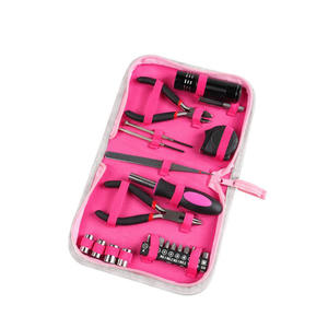 Set di 23 Utensili Manuali per la Casa, Kit di Riparazione Domestica, Set di Attrezzi Rosa per Signore in Scatola - Product Image 4