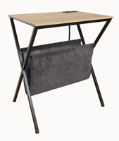 Table console moderne avec support à magazines en métal en forme de X, pour hôtel, maison, salon, chambre, entrée, salle à manger, cuisine, USB