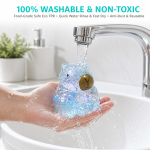 Orsetto Arcobaleno Sensoriale Traslucido Glitterato Morbido al Tatto – Regalo per Bambini e Adulti, Decorazione da Scrivania, Gadget per Feste, Vendita al Dettaglio e all'Ingrosso - Product Image 6