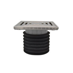 Drain de sol carré pour salle de bain et balcon en PVC anti-insectes, anti-odeurs, désodorisant, 150*150 mm, avec couvercle en acier inoxydable SS304 - Product Image 3