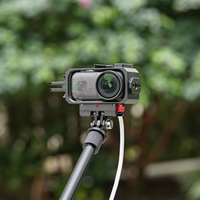 Support de charge en métal pour caméra DJI Osmo Nano Action avec griffe porte-accessoire, cadre anti-chute à dégagement rapide pour prise de vue horizontale/verticale