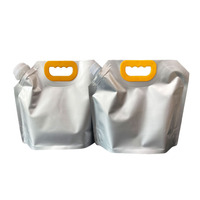 Pochette souple personnalisée en aluminium avec bec verseur et poignée pour 5L d'eau potable