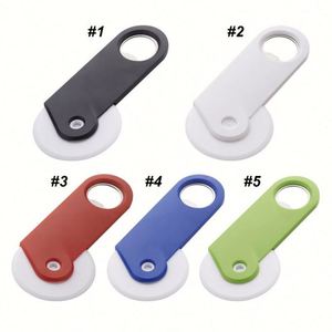 Cortador de Pizza de Plástico Ecológico 2 en 1 con Abrebotellas, Regalo Promocional Personalizado de Fábrica, Cortador de Pizza con Rodillo y Logotipo - Product Image 2