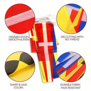 Bandera Náutica Internacional de Alta Calidad de Nailon para Exteriores, Resistente a los Rayos UV, con Código Naval, Diseño Personalizado - Product Image 6