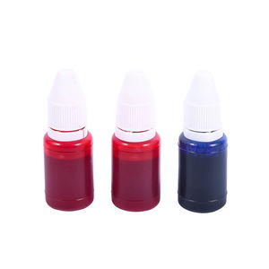 Recharge d'encre pour tampons noirs, bleus et rouges, couleurs vives. - Product Image 4