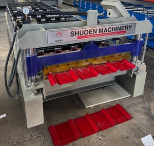 Hoogproductieve, snelle machine voor het vormen van gegalvaniseerde kleurstaalplaten, drielaagse dakpannen en IBR-dakplaten. - Product Image 4