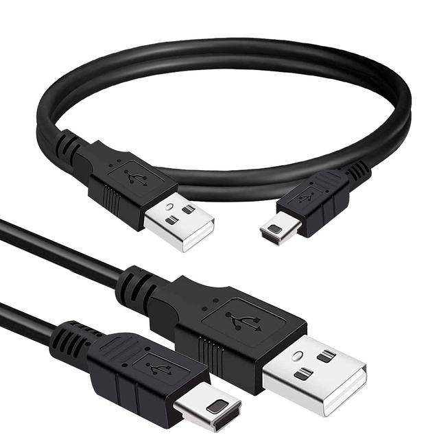 SYONG Mini USB 2.0 Cable, Type a Male to Mini B USB Data Charging Cord Compatible with Camera USB Mic Garmin Card Reader