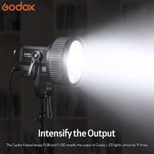 God Ox FLS10 10 pulgadas lente <span class=keywords><strong>Fresnel</strong></span> adaptador de enfoque foco Bowens montaje lámpara moldeadora de vidrio bolsa de transporte para vídeo - Product Image 6