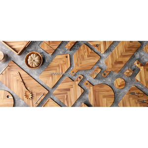 Woodsun Bloques de cortar de queso de madera con mango Tabla de <span class=keywords><strong>pizza</strong></span> en rodajas - Product Image 6