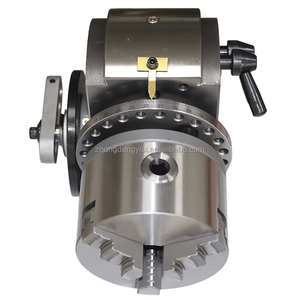 Juego de cabezales divisorios semiuniversales de precisión con placas de indexación de contrapunto de mandril de 3 mordazas para fresar, taladrar, máquinas herramientas CNC - Product Image 3