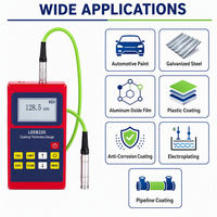 Jauge d'épaisseur de revêtement à induction magnétique avec sonde remplaçable 0-1250µm Testeur de peinture pour acier