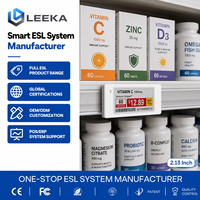 LEEKA Fabricante de Etiquetas Electrónicas para Estantes, Etiquetas de Precio Digitales de 2.13 Pulgadas, Etiqueta Electrónica para Farmacias, Etiqueta Electrónica para Tiendas
