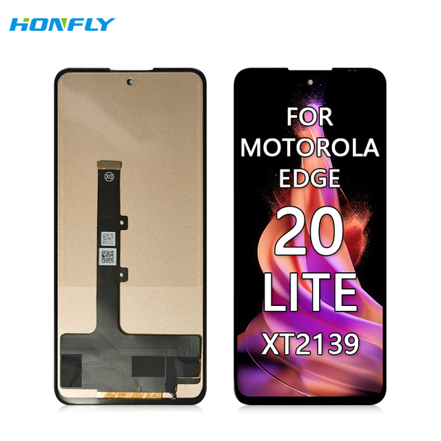 Honfly 6.7 Inch for Motorola Edge 20 Lite XT2139 Lcd Display Touch Screen Digitizer Assembly for Moto Edge 20 Lite Screen