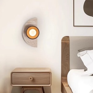 Lámpara de pared de piedra Huangdong, control de interruptor Led E27 para dormitorio, sala de estar, escalera, pasillo, iluminación - Product Image 2