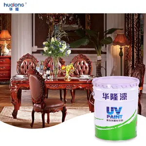 Hualong UV Sprayed White Resistance Acrylic Polymer Emulsion Top Coat Wood Paint