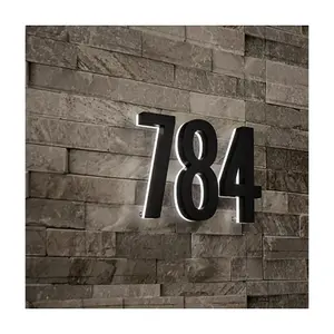Personnalisé <span class=keywords><strong>Extérieur</strong></span> Magasin Signalisation Led Canal Lettres 3d Acrylique Logo Lettre Signe <span class=keywords><strong>extérieur</strong></span> étanche numéro de maison - Product Image 1