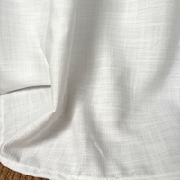 Tissu de rideau aspect lin de qualité supérieure CH-1194, largeur 340 cm, 265 g/m², tissu lourd et doux pour rideaux de luxe