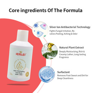 IERLEI OEM/ODM Eliminador de <span class=keywords><strong>Olor</strong></span> y Mal <span class=keywords><strong>Olor</strong></span> de <span class=keywords><strong>Pies</strong></span>, Amigable con la Piel, Detiene la Transpiración, Lavado de <span class=keywords><strong>Pies</strong></span> Perfumado Antibacteriano de 300 ml - Product Image 3