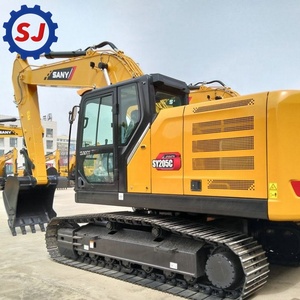 Excavatrice sur chenilles Sany SY205C, équipement de construction hydraulique jaune - Product Image 1