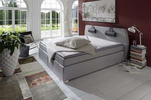 Lit à <span class=keywords><strong>sommier</strong></span> européen de luxe 3-en-1 (base/matelas/métal) – Personnalisable, OEM, Fournisseur en gros unique pour les détaillants de meubles - Product Image 3