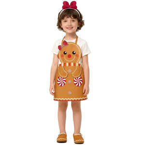 Jiedi Christmas Gingerbread Costume Children's Performance Outfit Flannel <b>Pajamas</b> <b>Set</b> For Kids Photography Wear - Product Image 2