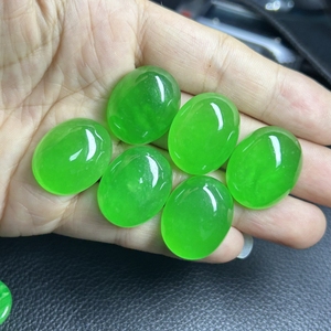 Wholesale <strong>Price</strong> High Quality Natural Jadeite Loose Gemstone Flatback Cabochon Beads Burmese <strong>Jade</strong> <strong>Stone</strong> - Product Image 3
