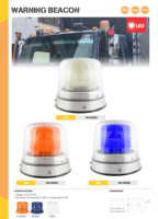 Hoc hinten sive Doppel abdeckungen LED-Not-Rotations warnleuchte Hoch leistungs gesponnener Aluminium fuß Hohe Kuppel Xenon-Blitz lampe