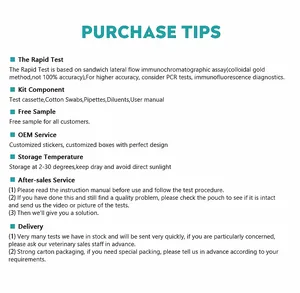 בעלי חיים כלבי Chw Ag כלב תולעי לב אנטיגן ערכת בדיקת טיפוח לחיות מחמד - Product Image 6