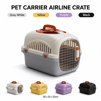 Cage de transport portable pour animaux de compagnie, compatible avion, pour voyage et voiture, style spatial, pour chiens et chats